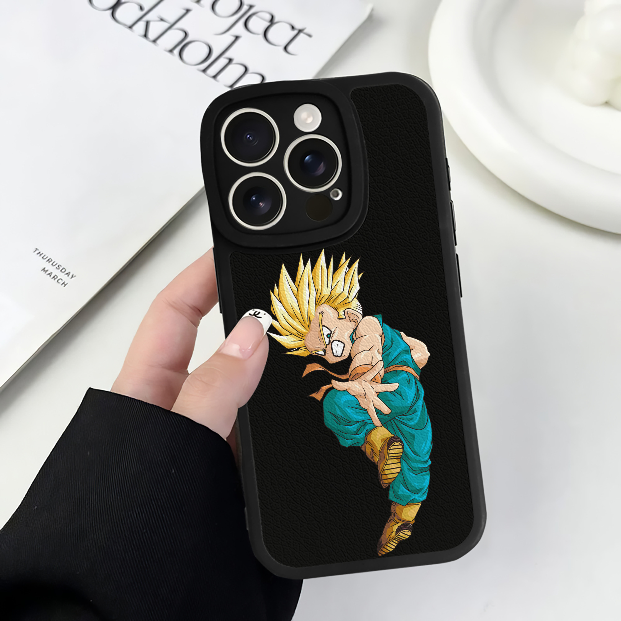 （画像用） ドラゴンボール DRAGON BALL 【iPhone 16シリーズ対応】シリコンスマホケース（レザー調） 材質：シリコン